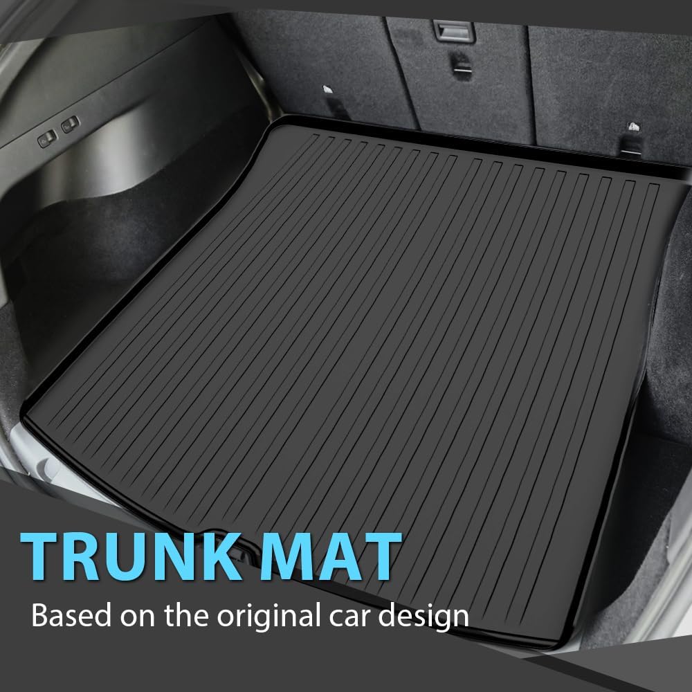 ALLGOOD TPE All Weather Car Floor Mats Fit Dodge Durango 7 Seats 2016-2025 7PCS Floor Liners for Car Black