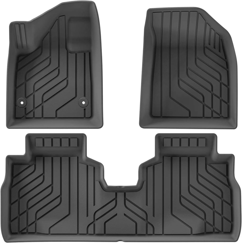 Car Boot Mats for Chevy for Equinox EV 2025 TPE 3D Car Floor Mats Trunk Pad Waterproof Protective All Weather Black Liner