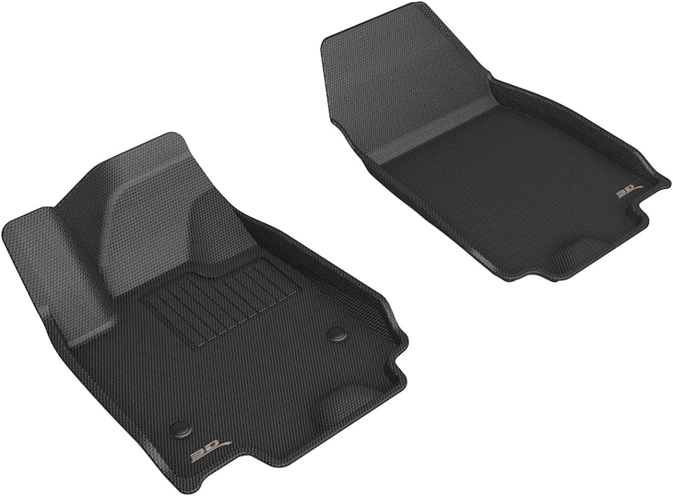 3D MAXpider Kagu Floor Mat (Black) Compatible with Chevrolet Equinox EV 2024-2026 - Front Row