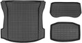 Anti Slip Front Trunk Rear Trunk Storage Mat All Weather Cargo Liner Floor Mats 3pcs TPE Mats Compatible with Tesla Model 3