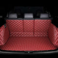 Car Cargo Liner for mini 4-Door 2014-2020 2021 2022 2023 Upper Floor, Leather Boot Trunk Liner Anti-Scratch Anti-Slip Waterproof Cargo Mat, Interior Accessories,Red