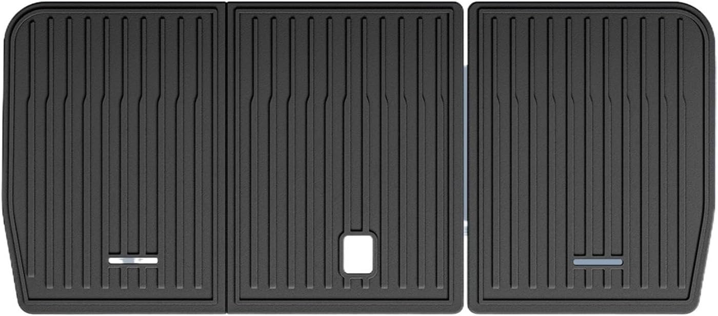 Compatible for Tesla Model X 2023 2024 TPE 3D Car Floor Mats Cargo Liner Trunk Pad Waterproof Protective Left Rudder(5 seat Backrest Mat)