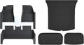 for Tesla Model 3 Highland 2024 TPE Full Cover Floor Mats with Door Sill Protector, Set Liners Cargo Liner Seat Back(6PCS Floor Mats)