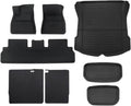 Floor Mats Compatible with Tesla Model 3 2021-2024 Highland Model Y 2017-2024 Custom All Weather Cargo Liner Trunk Accessories(M3 21-23 10 8PCS)