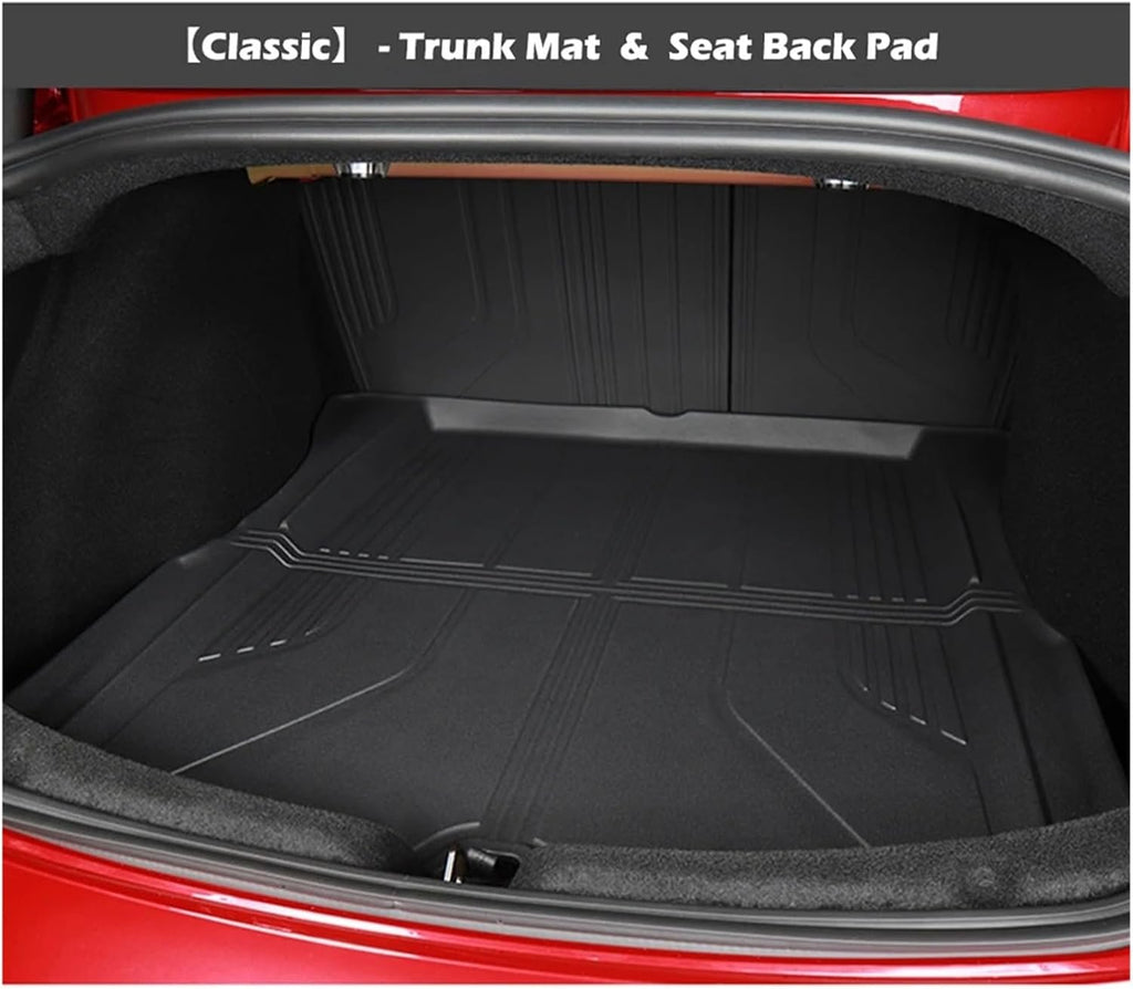 Floor Mats | Compatible with Tesla Model 3 Highland 2025 TPE All Weather Cargo Liner Water Resistant Single Double Layer Mats Accessories(SN-M3H FL 6PCS LHD)