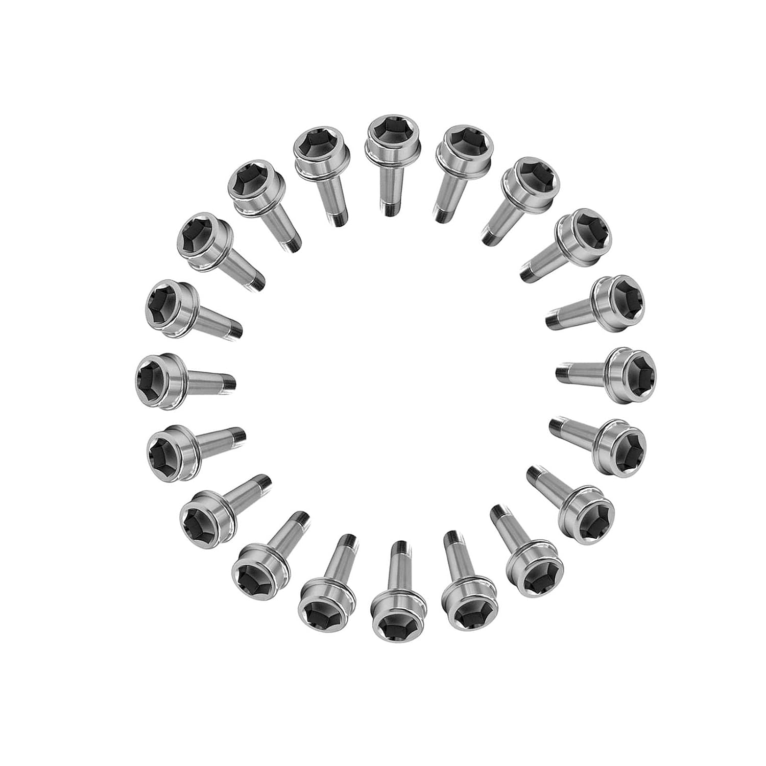 RISON Titanium Wheel Lug Bolts M14x1.5x52mm Lug Bolts Aerospace Grade 6AL4V Lightweight and Durability Lug Bolt Car Accessories for Ferrari Pack of 20pcs (Original, M14X1.5X52mm)