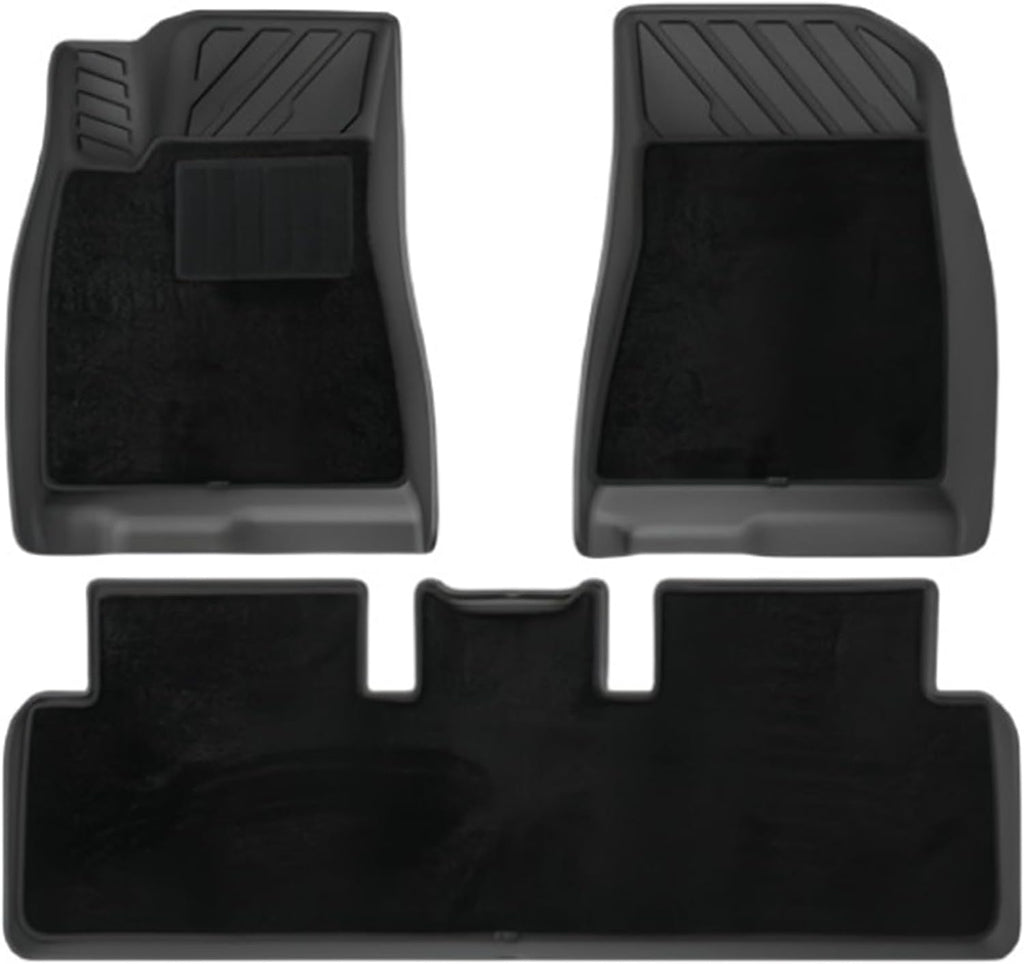 TPE Floor Mats for Tesla Model 3 2024 Highland All Weather Cargo Liner Frunk Trunk Backseat Protector Pad(6pcs Floor mat)