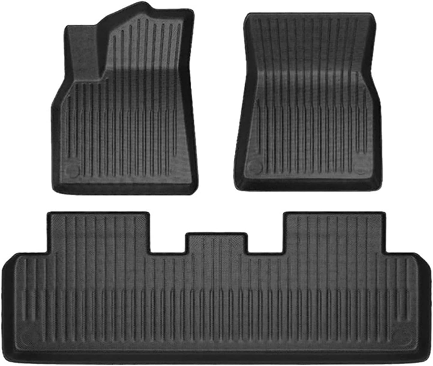Compatible with Tesla Model 3 Model Y 2021-2024 XPE Floor Mats,All Weather Rubber Trunk Floor Mat Waterproof Non-Slip Cargo Liner(3pcs My 21-24)