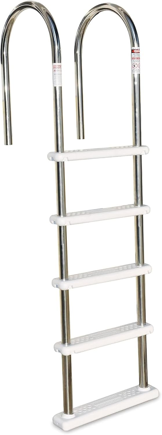 SWIMLINE HYDROTOOLS Stainless Steel Pool Ladder – Heavy Duty Swimming Step Accessory, Above Ground, 72'