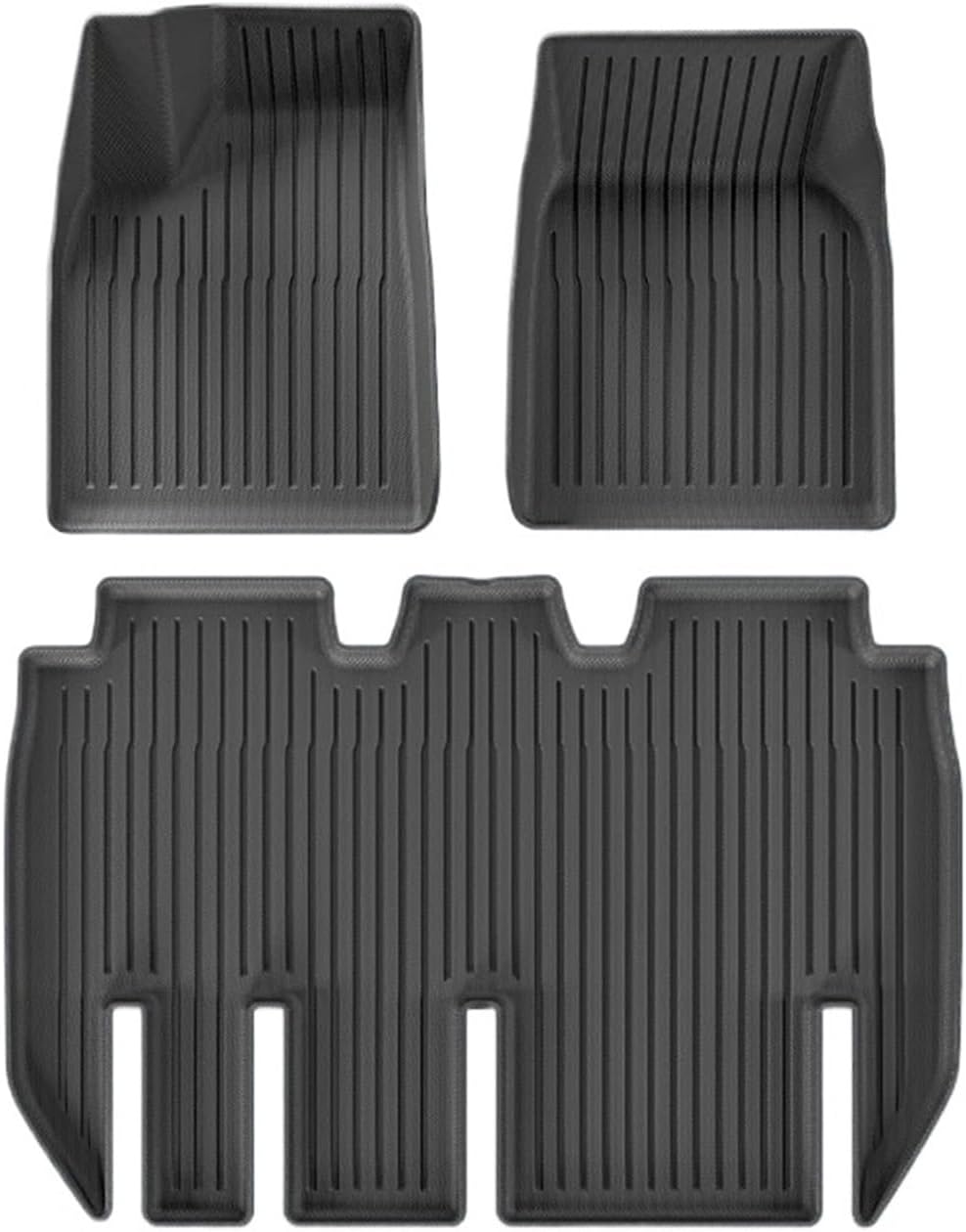for Tesla Model X 2023 2024 TPE 3D Car Floor Mats Cargo Liner Trunk Pad Waterproof Protective Left Rudder(5 seat Foot Pad)