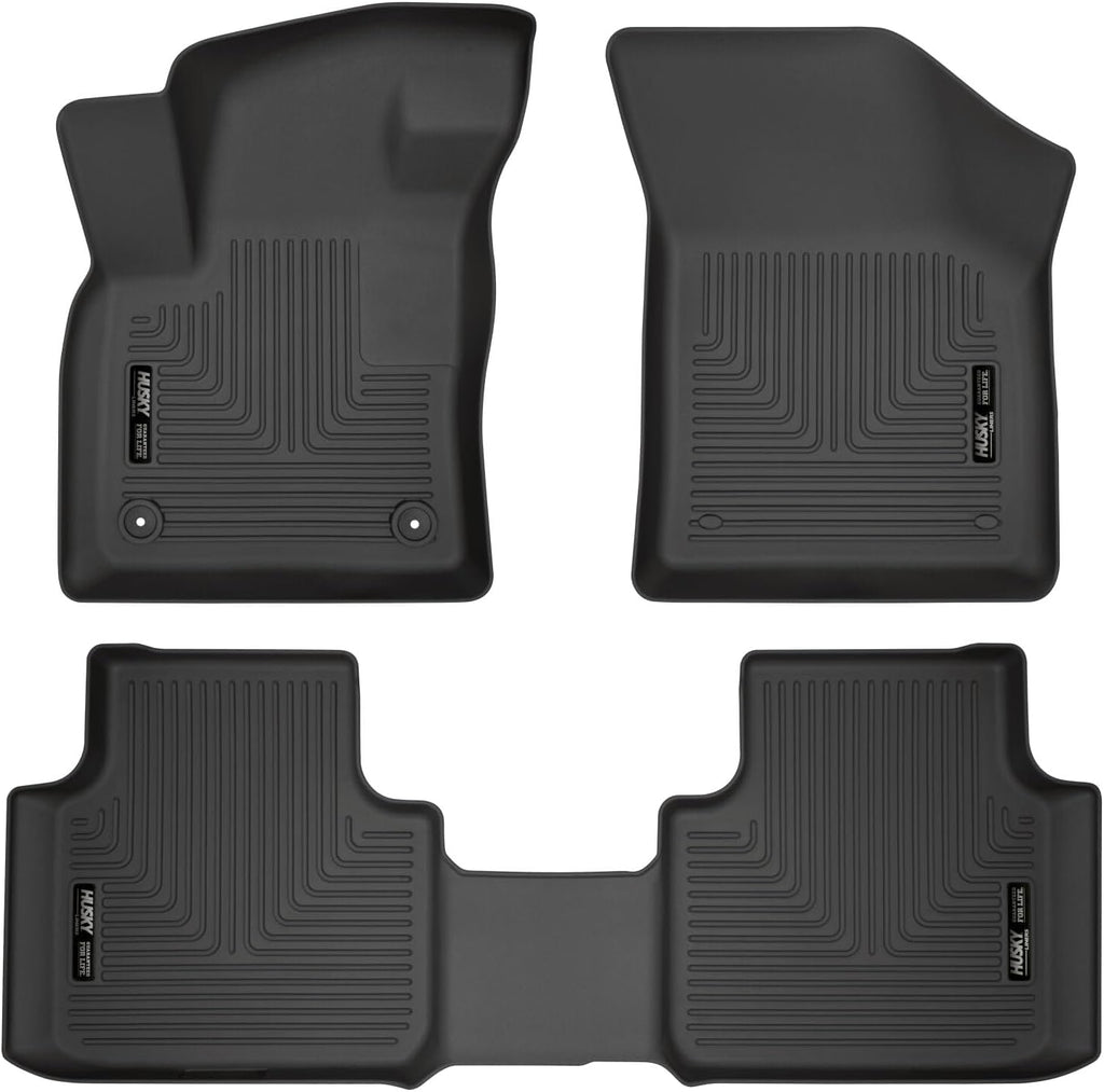 Husky Liners Weatherbeater Floor Mats | Fits 2018-2026 Volkswagen Atlas, 2020-2026 Atlas Cross Sport | Front & 2nd Row, 3-pc Black - 95661
