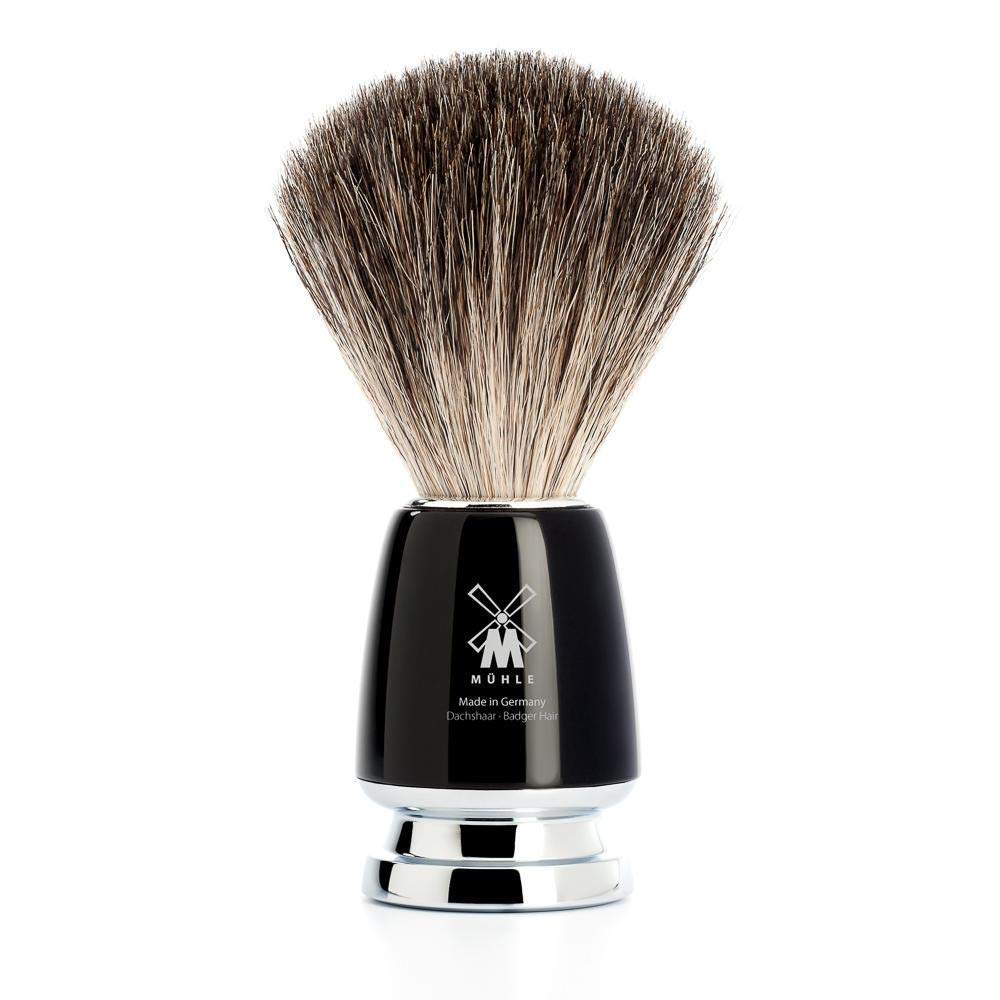 MÜHLE RYTMO 4-piece Pure Badger Double Edge Safety Razor (Closed Comb) Shaving Set For Men - Perfect for Every Day Use, Barbershop Quality Close Smooth Shave