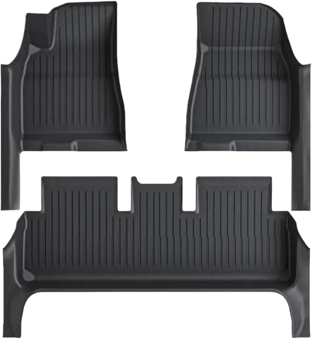 Compatible with Tesla Model 3 Highland 2024 TPE Floor Mats,with Door Sill Protector Full Cover All Weather Cargo Liners Accessories(3PCS Floor Mats)