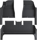 Compatible with Tesla Model 3 Highland 2024 TPE Floor Mats,with Door Sill Protector Full Cover All Weather Cargo Liners Accessories(3PCS Floor Mats)