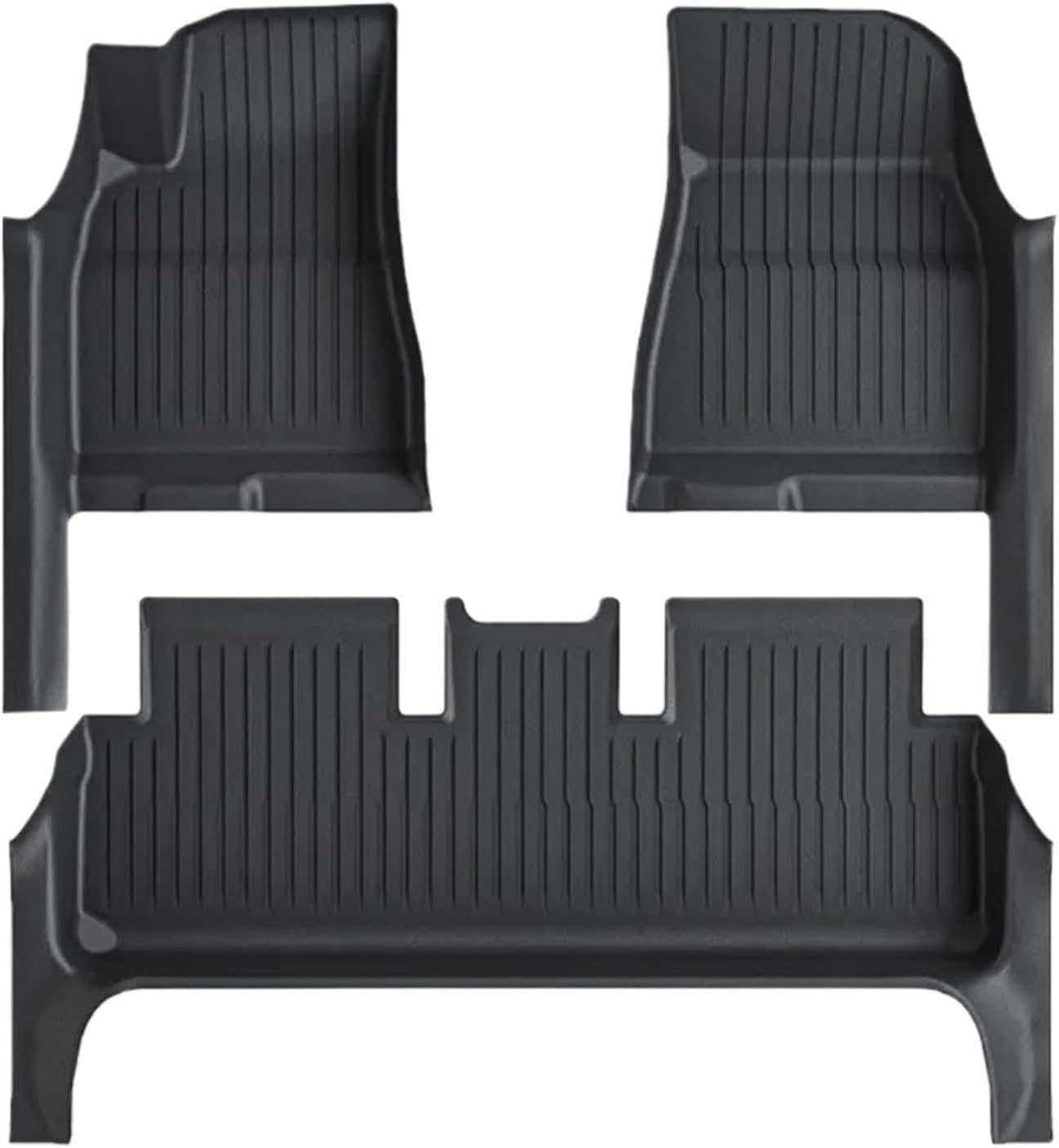 Compatible with Tesla Model 3 Highland 2024 TPE Floor Mats,with Door Sill Protector Full Cover All Weather Cargo Liners Accessories(3PCS Floor Mats)