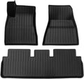 Auto Parts Compatible with Tesla Model 3 2024 Highland Floor Mats Cargo Liner Waterproof Anti-Slip Trunk Mat TPE Pads Left/Right Hand Rubber(Left Rudder 3pcs)