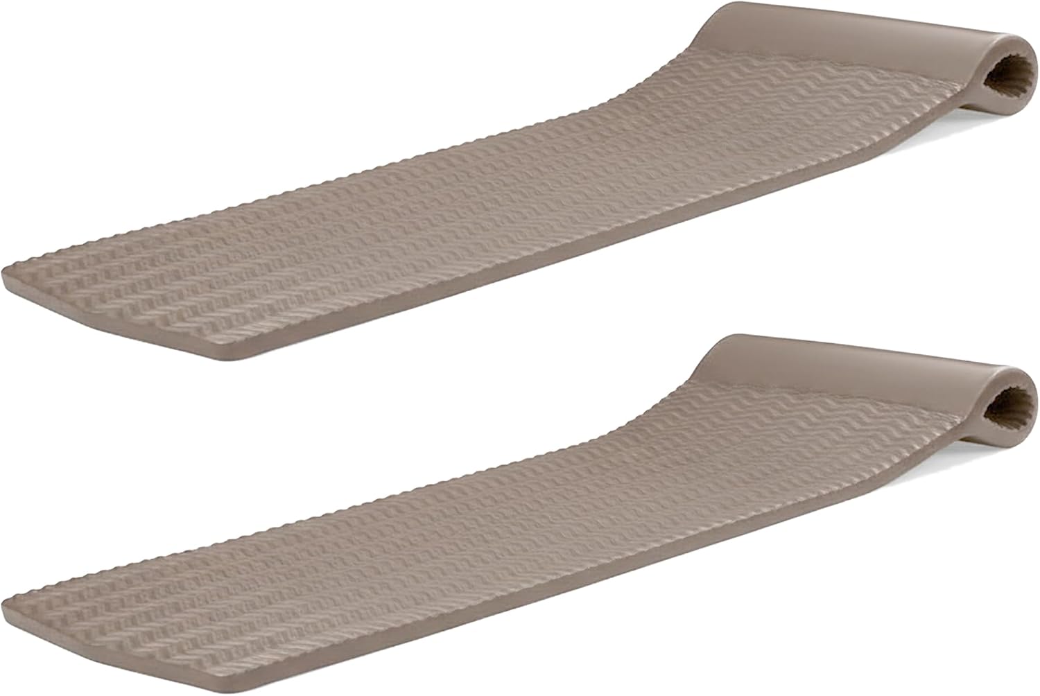 TRC Recreation 2-Pack Serenity 1.5' Thick Foam Pool Float Lounger, Bronze w/Headrest for Lounging & Sunbathing in Swimming Pools, Beaches & Lakes, 70' x 26'