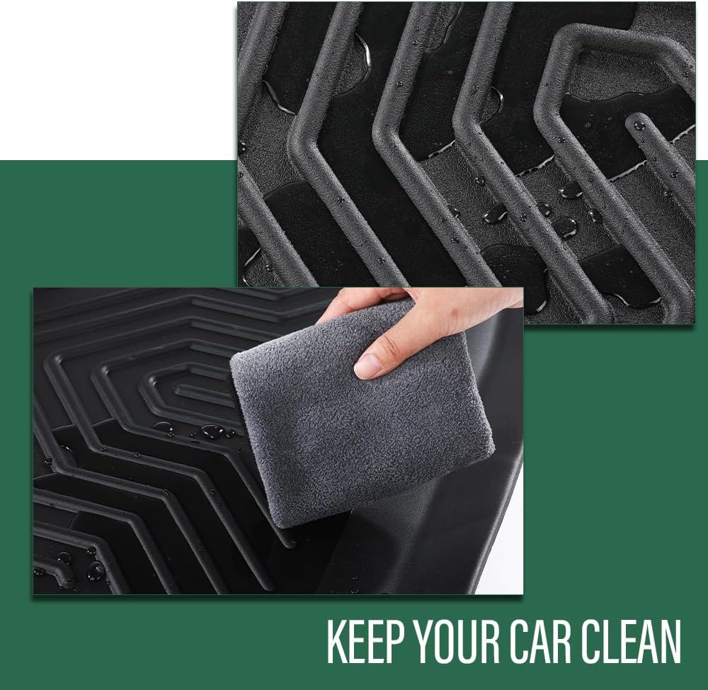 GRAND ORANGE TPE Floor Mats Fit Toyota Sienna 2021-2025(Only for 7 Seat LE/XLE/XSE/Limited & Not Fit 2025 Platinum), 1st & 2nd Row All Weather Protection Floor Liners,alfombras para carro 4PCS