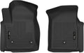 Husky Liners X-act Contour Floor Mats | Fits 2019-2026 Chevrolet Silverado & GMC Sierra 1500 & 2020-2026 Chevrolet Silverado & GMC Sierra 2500/3500 Standard CAB | Front Row, 2-pc Black - 54981