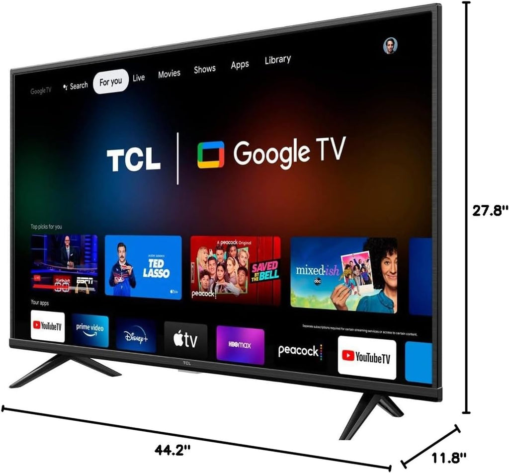 TCL 50S446 50 inch Class 4-Series 4K UHD HDR Smart Google TV Bundle with 2 YR CPS Enhanced Protection Pack