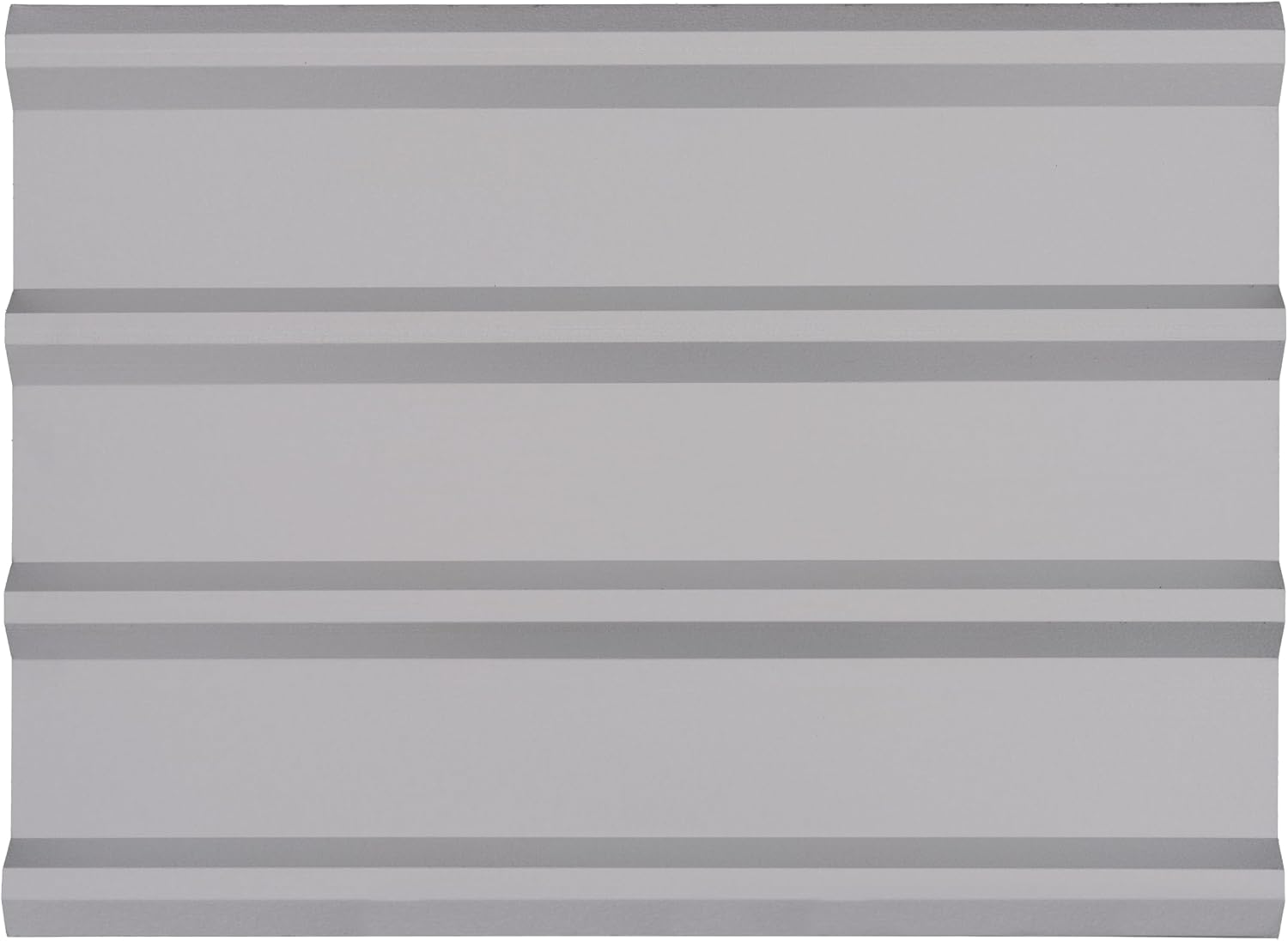 Arrow Set of 8 Galvanized Steel 2x4 Ft Corrugated Metal Panels for DIY Shed, Garage, Carport, and Mobile Home Projects, Made in USA, Flute Grey
