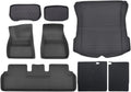 XPE Floor Mats Compatible with Tesla Model 3 Highland 2024 Model Y 2024-2017, All Weather Cargo Liner Floor Mats and Cargo Trunk Mats(8PCS M3 Highland)