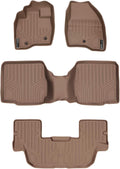 SMARTLINER Custom Fit Floor Mats 3 Row Liner Set for 2017-2019 Ford Explorer