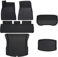 TPE Floor Mats Cargo Liner Compatible with Tesla Model 3 Highland 2024 All Weather Waterproof Anti-Slip Trunk Mats TPE Floor Liners(6PCS LHD)