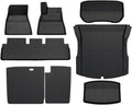 TPE Floor Mats Compatible with Tesla Model 3 2024 Highland Cargo Liner Waterproof Anti-Slip Trunk Mat Pads Model 3 2024 Highland Accessories(8pcs RHD)