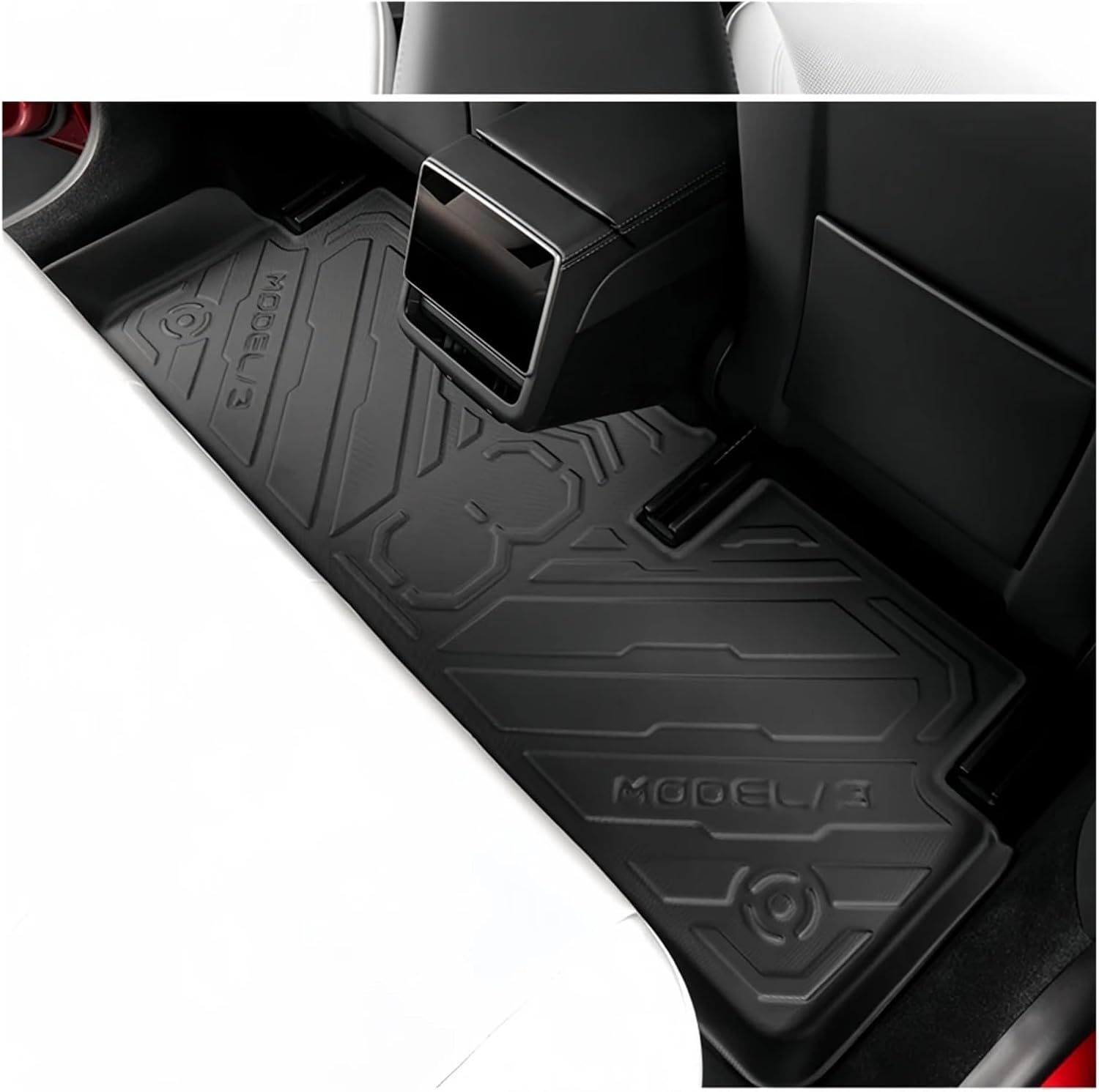 Floor Mats Compatible with Tesla Model 3 2024 Highland All Weather Cargo Liner Floor Mats Frunk Trunk Mats Backseat Protector Pad(6pcs Set)