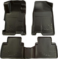 Husky Liners Weatherbeater Floor Mats | Fits 2006-2009 Ford Fusion FWD & Mercury Milan FWD; 2007-2009 Lincoln MKZ FWD | Front & 2nd Row, 3-pc Black - 98301