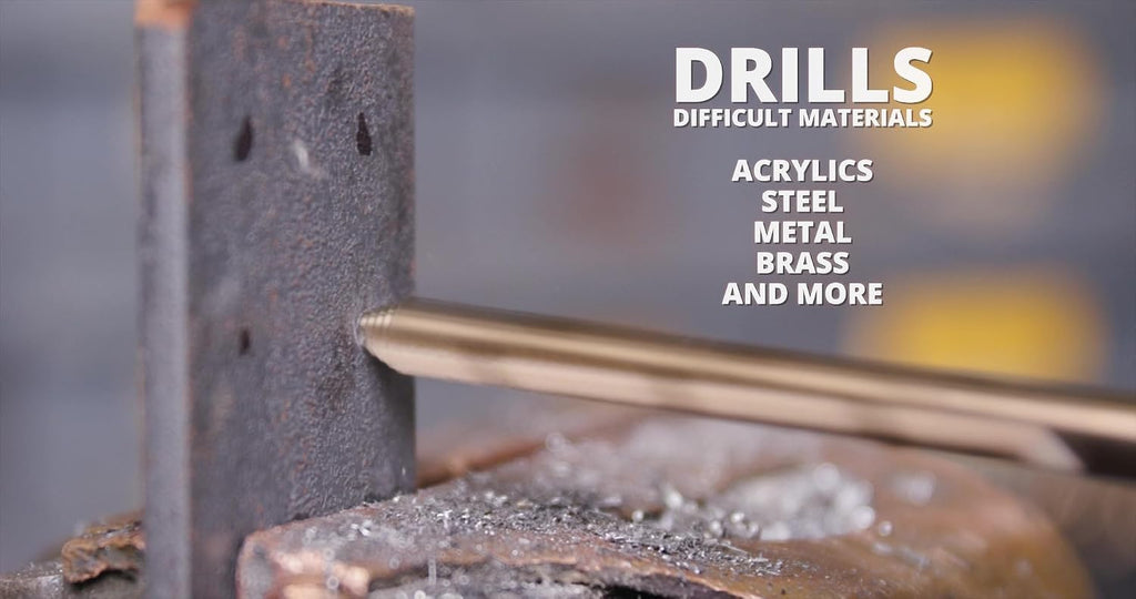 Drill America Stepped Point Cobalt Drill Bit 25 Piece Set in Plastic Case (1.00mm - 13.0mm x .50mm)
