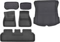 XPE Floor Mats Compatible with Tesla Model 3 2024 / Model Y 2024-2017, All Weather Cargo Liner Floor Cargo Trunk(6PCS M3 Highland)