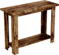 Safdie & Co. Safdie 81090.Z.07 Brown Entryway Console Sofa Couch Table/Accent Wall Table-39 Long Reclaimed Wood with 1 Shelf for Living Room, 15 in x 39 in x 30 in