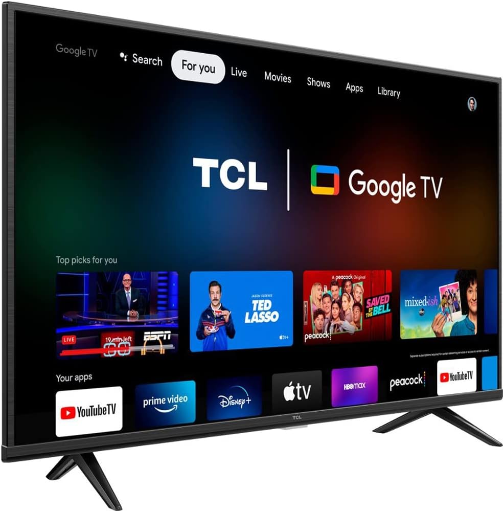 TCL 50S446 50 inch Class 4-Series 4K UHD HDR Smart Google TV Bundle with 2 YR CPS Enhanced Protection Pack