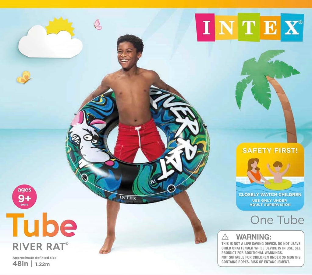 Intex 24-Pack River Rat 48' Inflatable Tubes for Lake/Pool/River | 24 x 68209E