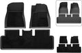 Compatible with 2024 Tesla Model 3 Highland Floor Mats TPE All Weather Front Rear Cargo Liner Mat, Waterproof Anti-Slip Mats Accessories(2024 M3 FMD RHD)
