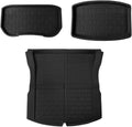 Floor Mats Compatible with Tesla Model 3 Highland 2024 All Weather Trunk Floor Mat Full Set WP Non-Slip Cargo Liners(3pcs Sets LHD)