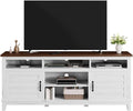 Garvee 70.9' TV Stand, Entertainment Center with Adjustable Shelves, Farmhouse TV Stand with Cabinet Doors,for Living Room, Bedroom