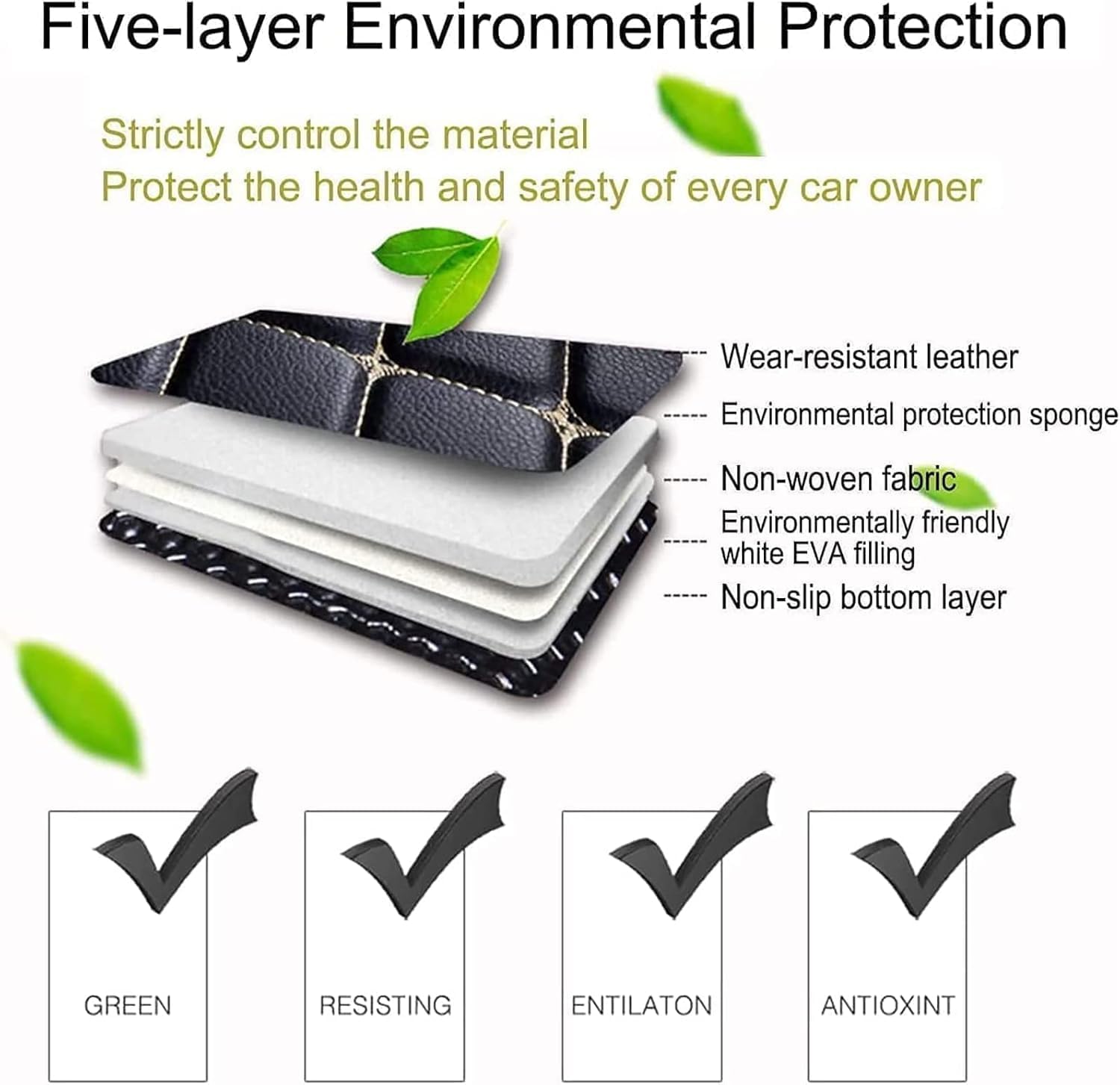 Car Leather Boot Mats for Toyota RAV-4 2013-2020 2021, Custom Full Coverage Cargo Liner Boot Carpets Tray Protector Pad Anti Scratch,D