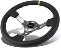 NRG Innovations RST-006GM-Y 6-Bolt Spoke Race Steering Wheel + Horn Button