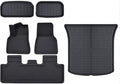 XPE Floor Mats Compatible with Tesla Model 3 2024 / Model Y 2024-2017, All Weather Cargo Liner Floor Cargo Trunk(6PCS My 17-24)