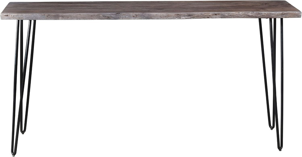 Jofran Nature's Edge 72' Farmhouse Dining Table - Solid Wood Counter Height Dining Table for Modern Homes, Slate