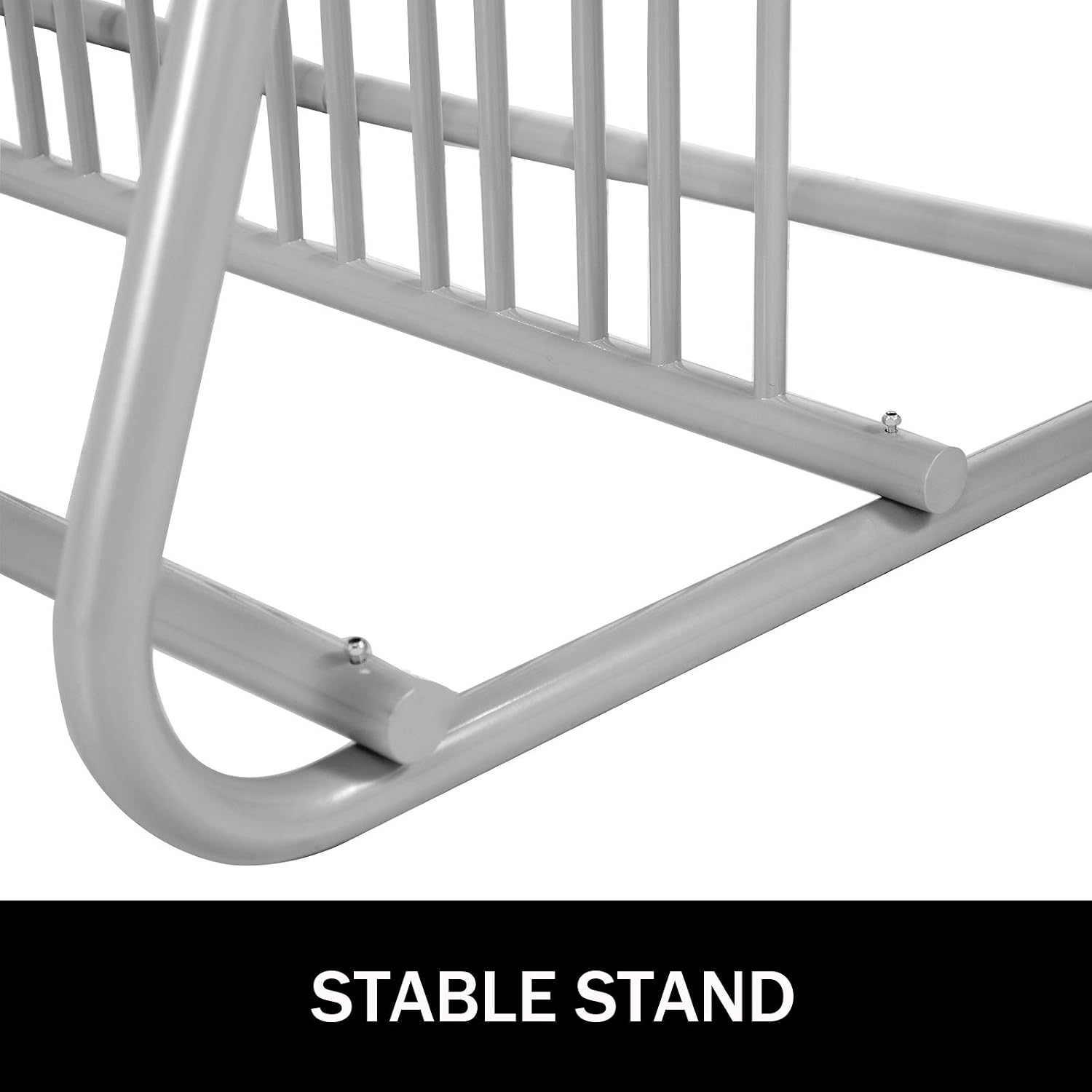 BestEquip 10 Holders Floor Bike Rack, 59' Length All-Steel Grid Bike Rack, 10-Bike Capacity Dual-Side Storage Stand for Garages Streets Yards Bike Events
