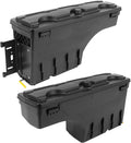 SCITOO Left & Right Side Truck Bed Tool Box for Dodge Ram 1500 2019-2021,Multi-Compartment Dividers Organized Storage,Heavy Duty & No-Drill Installation