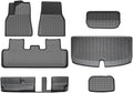 Floor Mat Cargo Liner 2020-2023 Accessories Compatible with Tesla Model Y 7 Seater and Model Y 5 Seat All Weather TPE Waterproof Anti-Slip(Y-7-Seat FT-7-LHD)