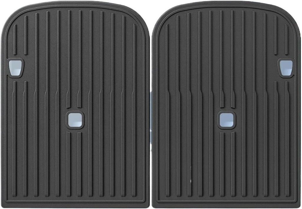 Compatible for Tesla Model X 2023 2024 TPE 3D Car Floor Mats Cargo Liner Trunk Pad Waterproof Protective Left Rudder(67 seat Backrest Mat)