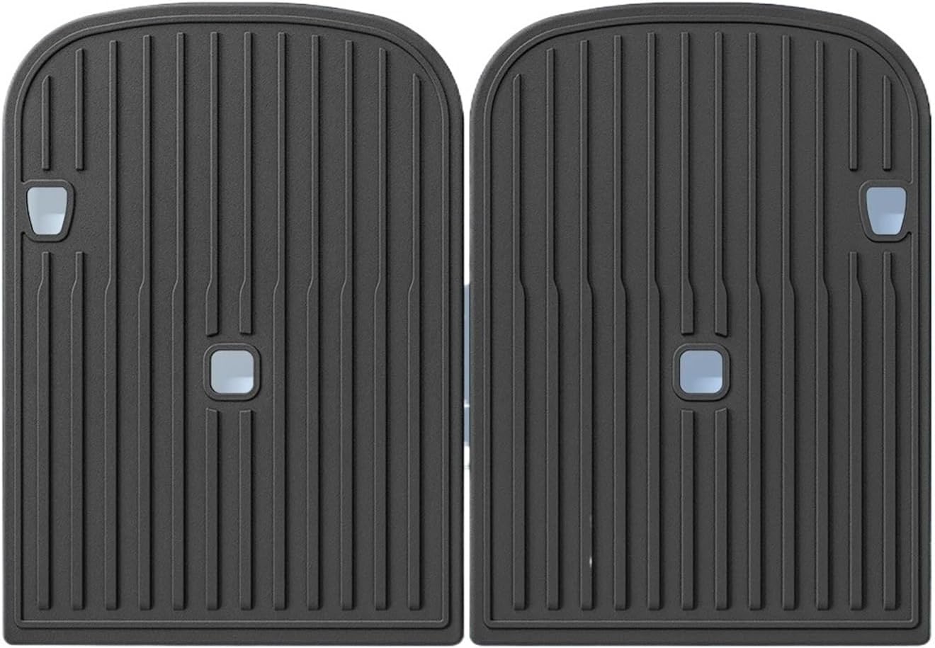 Compatible for Tesla Model X 2023 2024 TPE 3D Car Floor Mats Cargo Liner Trunk Pad Waterproof Protective Left Rudder(67 seat Backrest Mat)