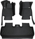 3PCS Extreme Coverage Floor Mats for Tesla Model Y (2021-2025) – Full 360° Cabin Protection, GapZero Fit with TrackGuard Rail Protection (Does NOT fit 7-Seat & Juniper)