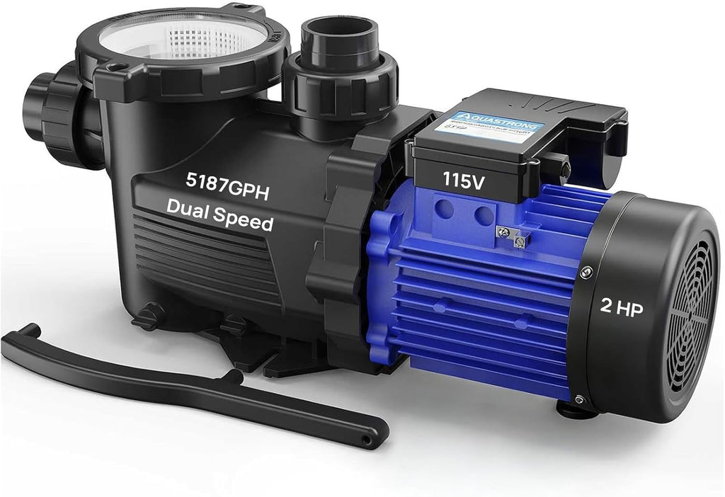Aquastrong In/Above Ground Pool Pump High Flow Self Primming Swimming Pool Pump,Deep Blue